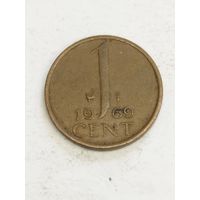 Нидерланды 1 цент 1969