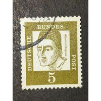 Германия 1961. Известные немцы. Альберт Великий (около 1193-1280), епископ и ученый