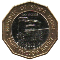 РЕСПУБЛИКА СЬЕРРА- ЛЕОНЕ. 500 ЛЕОНЕ  2016. UNC.