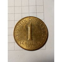 1 шиллинг Австрия 1989 год