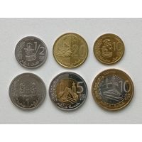 Марокко 10, 20 сантимов, 1/2, 1, 5, 10 дирхам 2023 года. Новый тип. Набор 6 монет