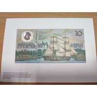 Австралия 10 долларов 1988 года. Состояние UNC, в буклете.