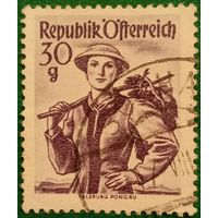 Австрия 1948. Национальные костюмы. Трахтен