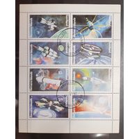 Бернера. 1978 год. Космос. Блок (сцепка 8 марок) (479)