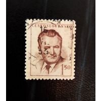 Марка Чехословакия 1948 год Клемент Готвальд