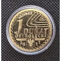 Монетовидный жетон. Польша. 180 - летие битвы под Остроленкой. 1831 - 2011 гг. 1 дукат.