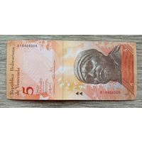 Werty71 Венесуэла 5 боливаров 2007 UNC банкнота