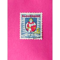 Словакия. Герб. ( 1 марка ). 6-9.