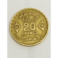 Марокко 20 франков 1952