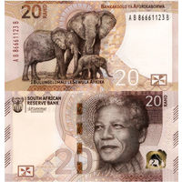 ЮАР. Южная Африка,  20 рэндов 2023 год UNC
