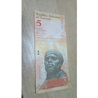 5 боливаров 20,03,2007 года Венесуэлы **15631(Разные даты выпуска)