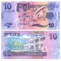 Фиджи 10  долларов 2012 год  UNC    НОВИНКА