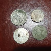 Лот монет #2 серебро РИ . 10 копеек 1893, 20 копеек 1881, 10 грошей 1840