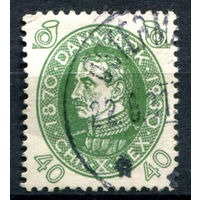 Дания - 1930г. - король Кристиан X, 40 О - 1 марка - гашёная [Mi 194]. #3-WB-97-A-2