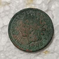 1 цент 1902 , не чищена