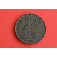 Великобритания 1 пенни 1938 с 1 руб