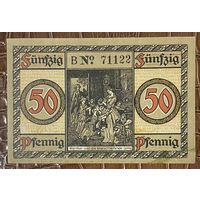 Нодгельд 50 пфеннигов 1920 год. Мецлер. Веймарская республика