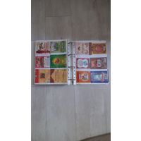 Коллекция вино-водочных разных этикеток.