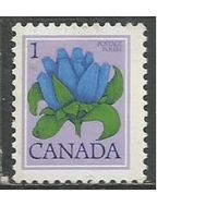 Канада. Цветы. Горечавка. 1977г. Mi#651.