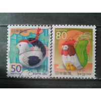 Япония, 2004. Год Петуха, полная серия. Mi-2.8 евро гаш.