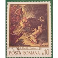 Румыния 1970. Картина Доменико Бранди под названием Охота