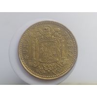 1 песета Испания 1975 года в звезде 1976 лот 44