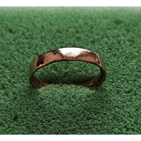 Медное обручальное кольцо XIXв.  Диаметр 17мм. лот ок-4,9
