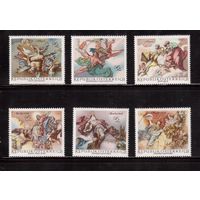 Австрия-1968,(Мих.1278-1283) ** , Искусство, Живопись, Религия