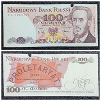 100 злотых Польша 1988 г.