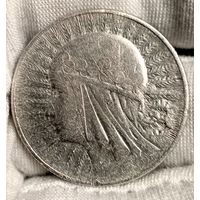 5зл 1934, голова Полонии, красивая с шб, без мц, в коллекцию! Смотрите также другие мои лоты!