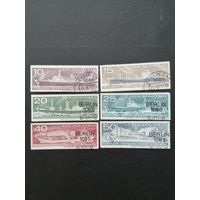 ГДР 1971 Полная серия марок "Судостроение" (гашение с клеем без наклеек) Mi.1693-1698 каталог 3.50 евро