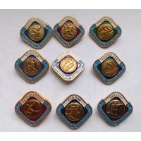 Значки спортивные НАБОР 9 штук