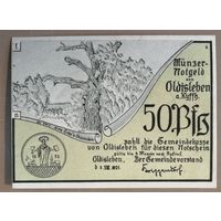 Германия, нотгельды, 50 пфеннигов 1921 год, Ольдислебен (Oldisleben), 1022.1 a, вар. Nr 7