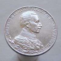 Германия Пруссия 3 марки 1913 A 25 лет правлению Вильгельма II