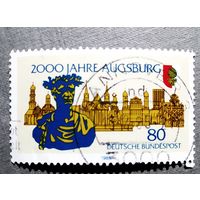Марка Германия 1985 год 2000 лет Аугсбургу