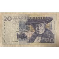 Банкнота 20 крон 1994 года Швеция.