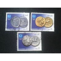 Греция, 2004. Летни е Олимпийские игры в Афинах, монеты. Mi-6,7 евро гаш.