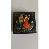 Шкатулка, авторская роспись с рубля