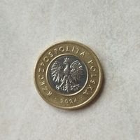 2 злотых 2024 Польша.