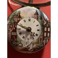 Антикварные карманные часы с фузейным механизмом, конец XVIII века.