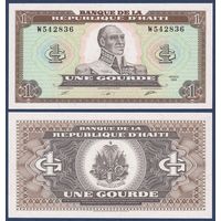 Гаити, 1 гурд 1989 г., P-253 (W, революционер Франсуа Доминик Туссен-Лувертюр), UNC