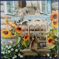 Дачник. Худ.Е.Штуц. Россия. 2018 г.