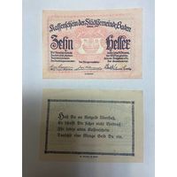 Австрия 10 геллеров нотгельд Баден- 2101 (2)