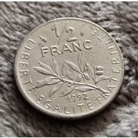 1/2 франка 1992 Франция