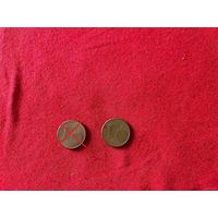 1 евроцент 2002 F года Германия