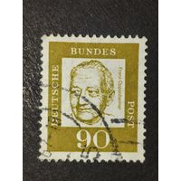 Германия 1961. Известные немцы. Проф. Франц Оппенгеймер (1864-1943), экономист