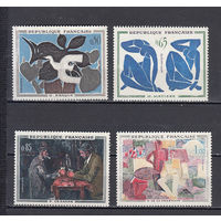 Живопись. Франция 1961. 4 марки. Michel N 1372-1375 (12,0 е).