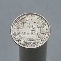 Германия 1/2 марки 1918 D