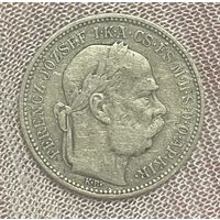 Монета 1 крона 1895 год. Австро-Венгрия. Франц Иосиф I.