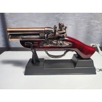 Пистолет старинный зажигалка муляж макет сувенирный винтаж ретро интерьер